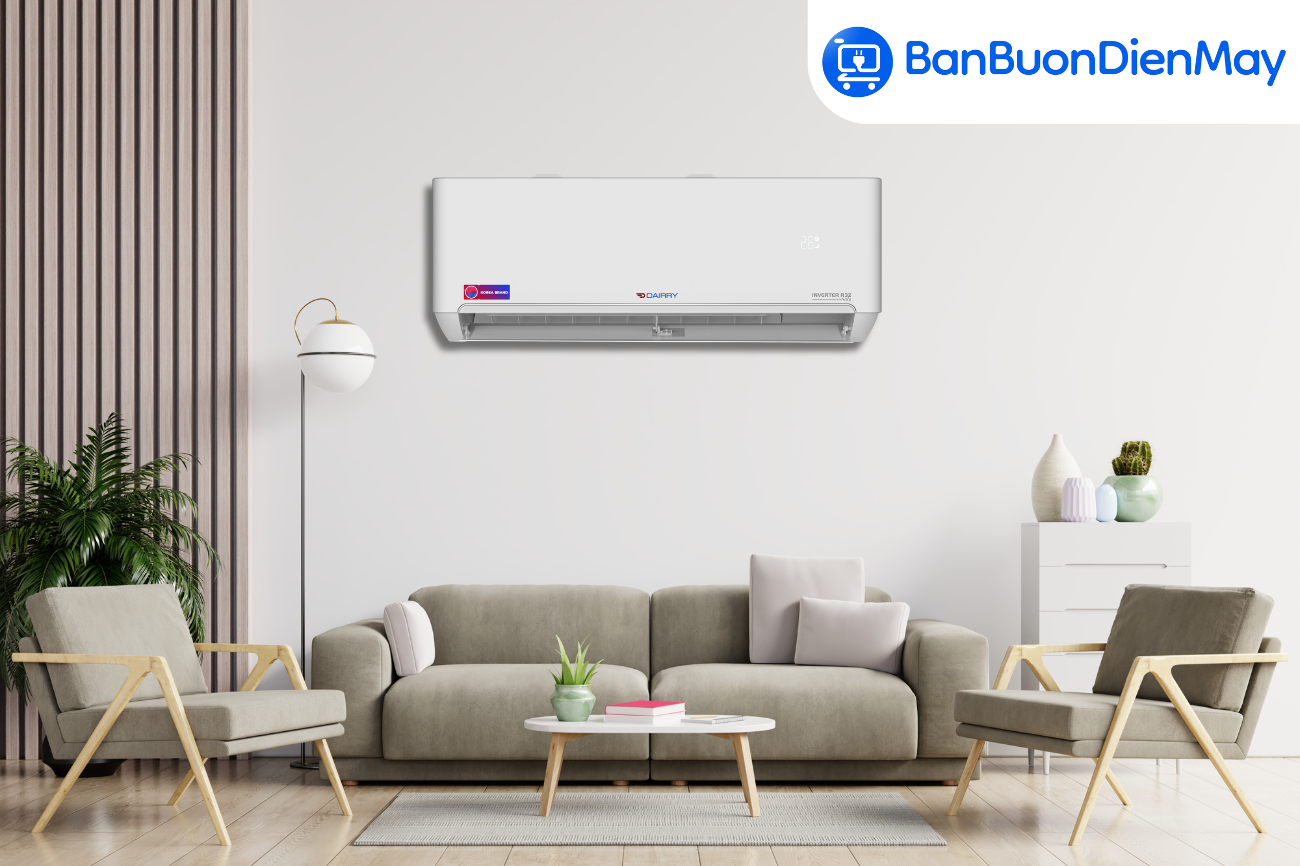 Điều Hoà Dairry Inverter 1 Chiều 9000BTU i-DR09UVC Làm Mát Nhanh, Tiết Kiệm Điện Cho Mọi Gia Đình