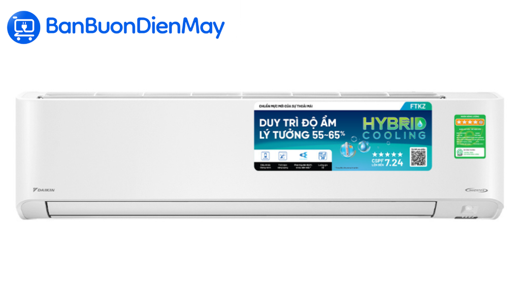 Điều Hòa Daikin 18000Btu 1 Chiều Inverter Wifi FTKZ50VVMV/RKZ50VVMV