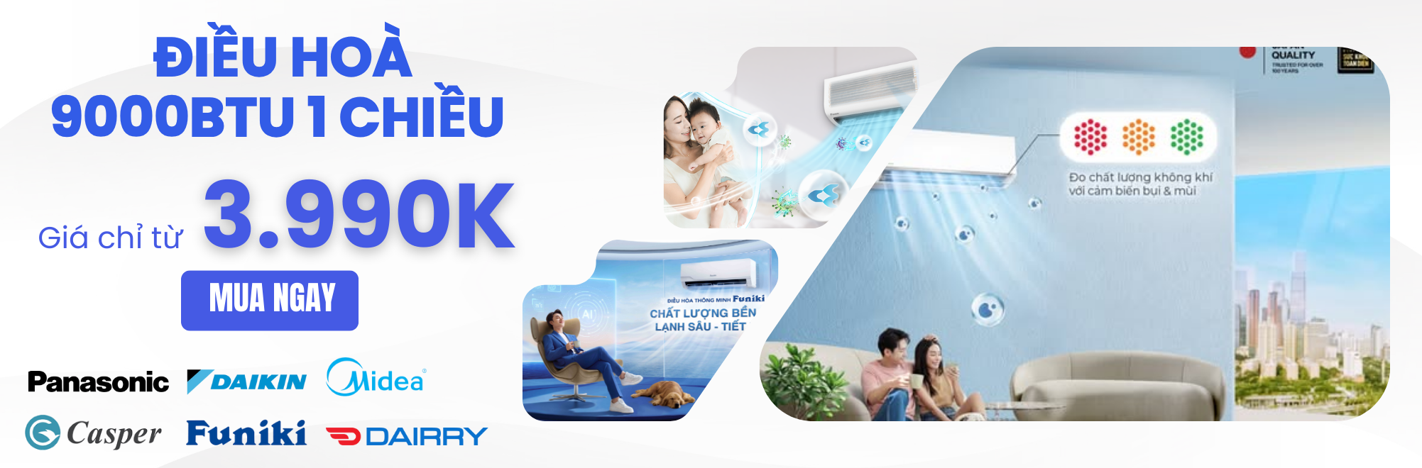 Điều hòa 9000btu 1 chiều