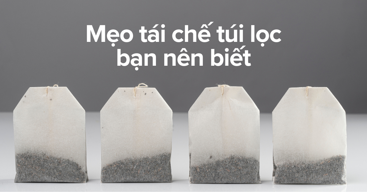 Bạn đã biết 7 cách tái chế trà túi lọc này chưa?