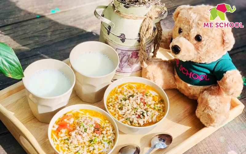 thực đơn trường mầm non