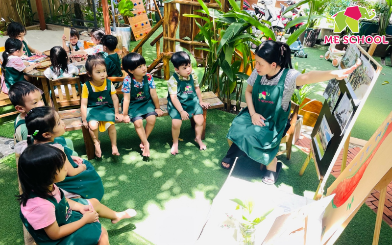 trường mầm non có sân chơi ngoài trời