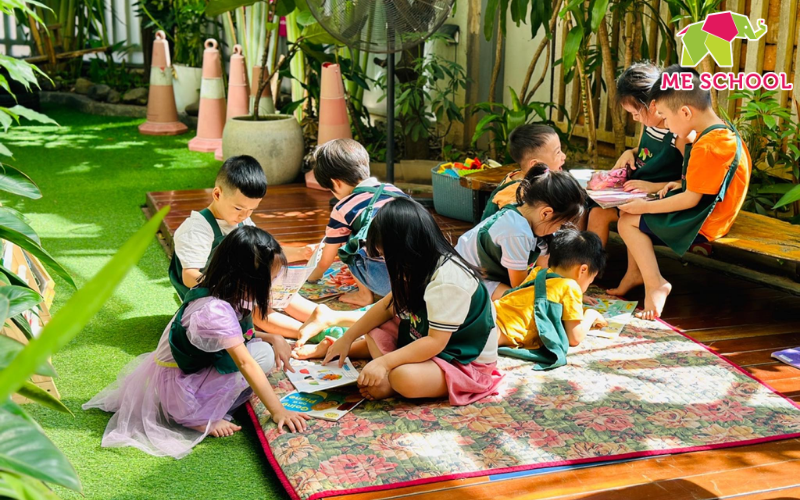 trường mầm non có sân chơi ngoài trời