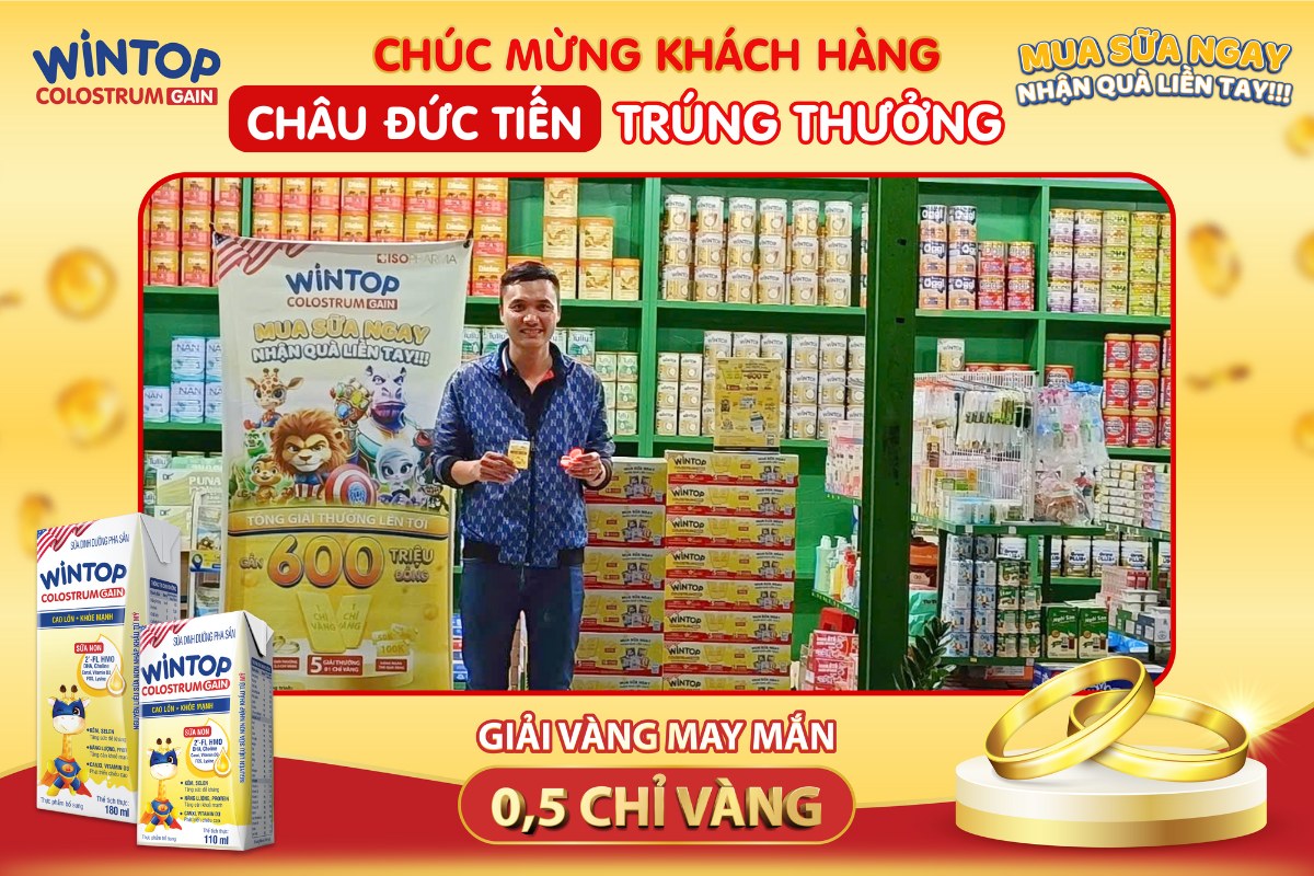 KHÁCH HÀNG TRÚNG VÀNG CHƯƠNG TRÌNH "MUA SỮA NGAY - NHẬN QUÀ LIỀN TAY" THÁNG 2