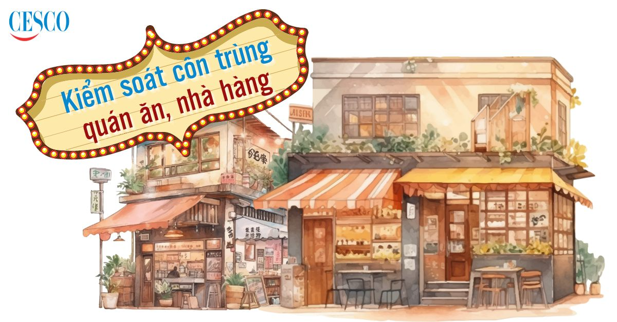 KIỂM SOÁT CÔN TRÙNG CHO NHÀ HÀNG, QUÁN ĂN | Bạn có đang làm đúng cách?