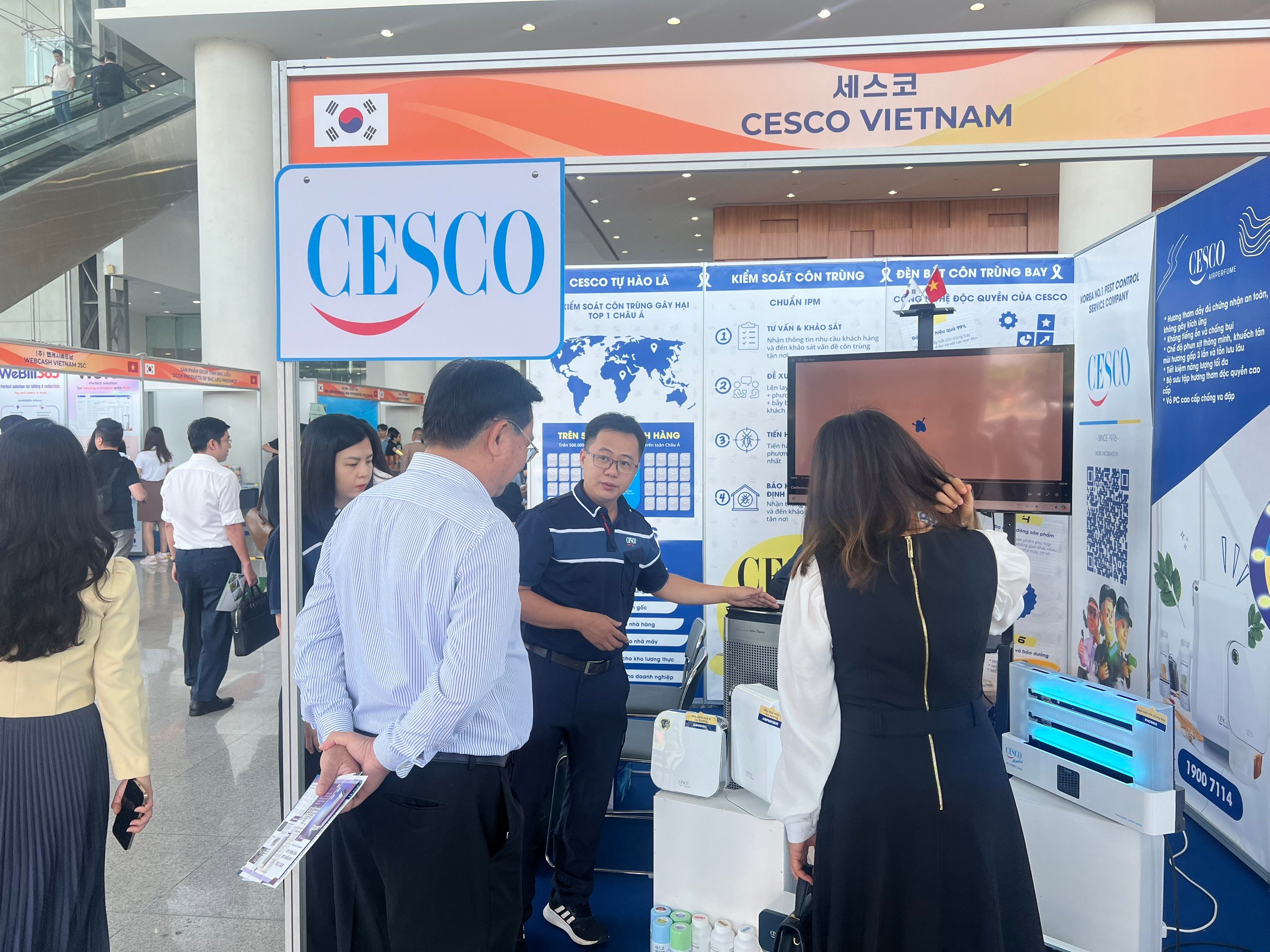 booth cesco tại sự kiện gặp mặt hàn quốc meet korea 2024