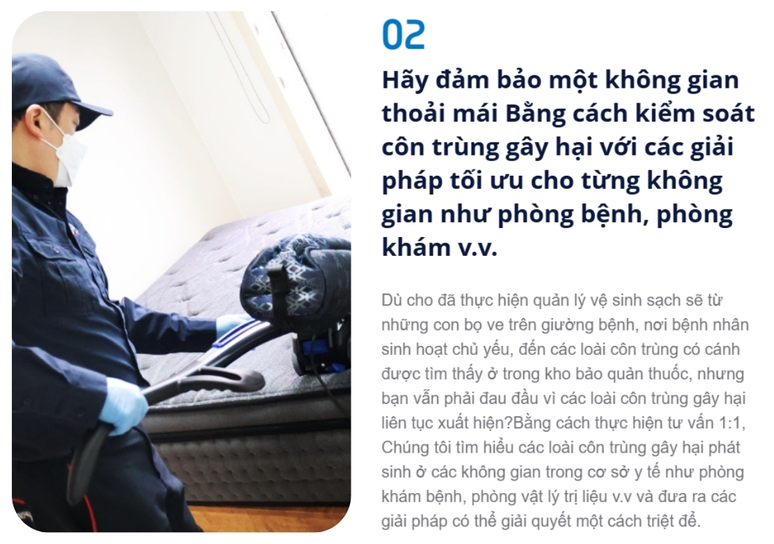 dịch vụ kiểm soát côn trùng cho cơ sở y tế từ cesco