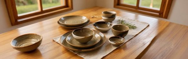 Bộ đồ ăn gốm – Vẻ đẹp mộc mạc nâng tầm không gian bếp hiện đại