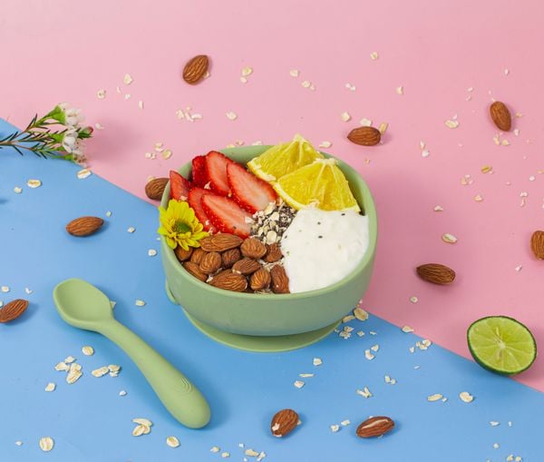 Bát ăn dặm silicone