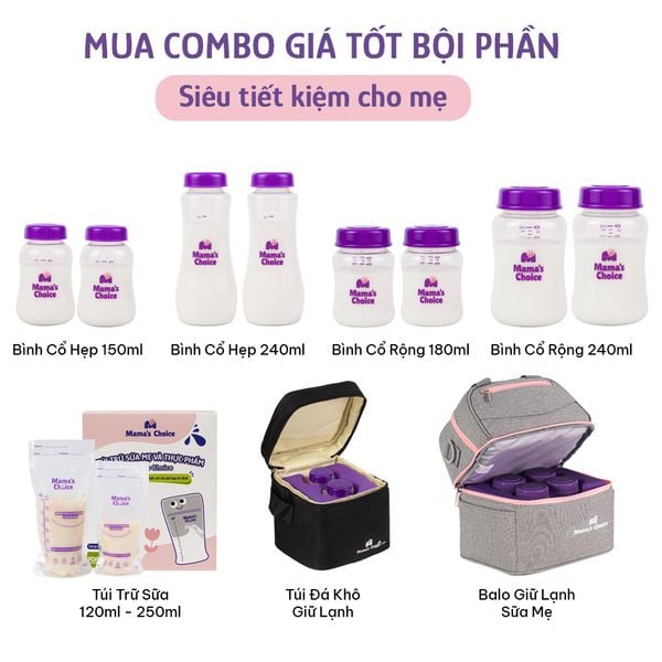 Combo giá tốt khi mua bình trữ sữa