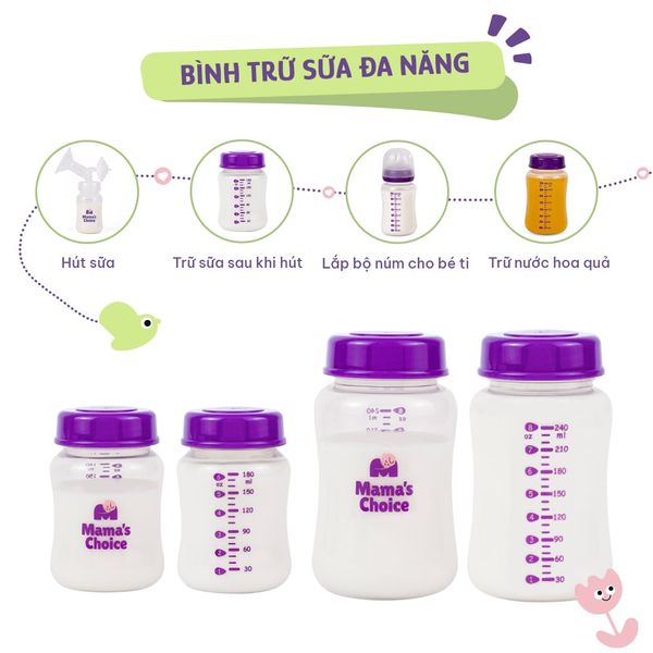 Công dụng 3in1 hút sữa, trữ sữa và cho bé bú