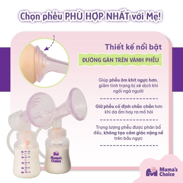 Điểm nổi bật của phễu silicone kích sữa