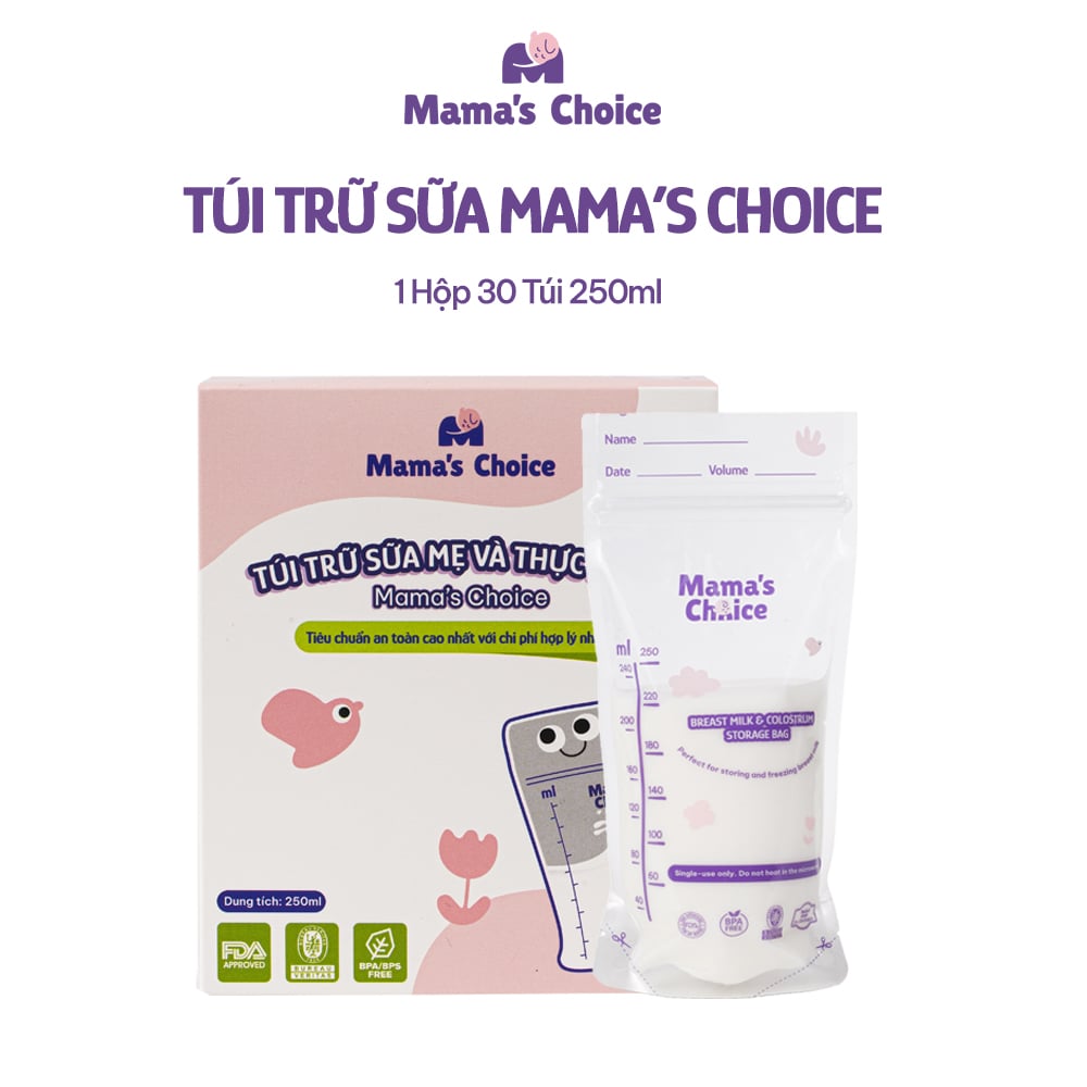 Hộp gồm 30 túi dung tích 250ml