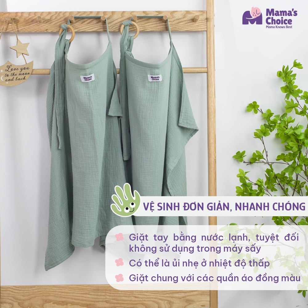 Hướng dẫn bảo quản khăn cho&agrave;ng cho b&eacute; b&uacute; Mama's Choice