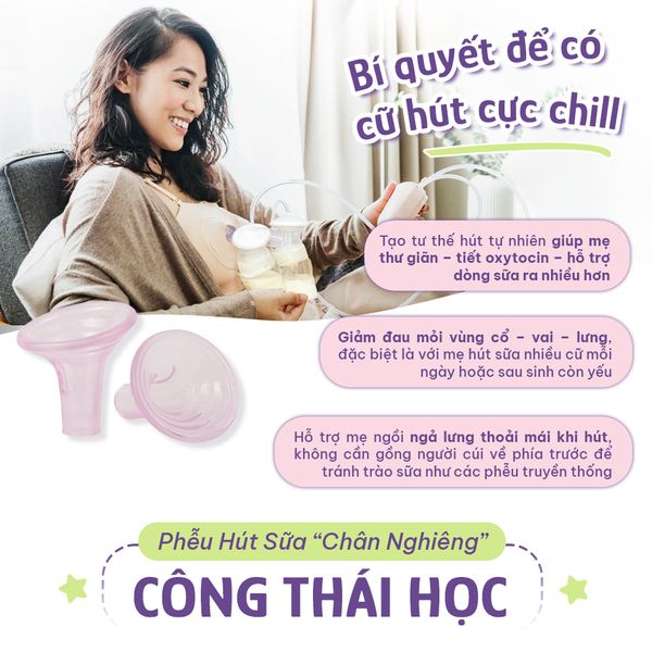 Phễu silicone Mama's Choice đồng hành cùng mẹ