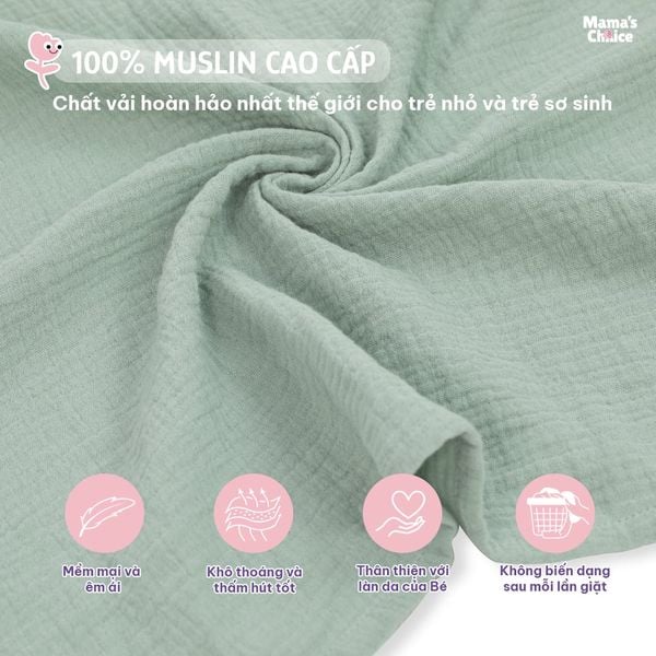 Khăn choàng muslin cho Bé bú Mama's Choice