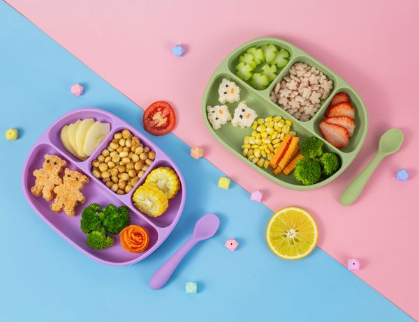 Khay ăn dặm silicone