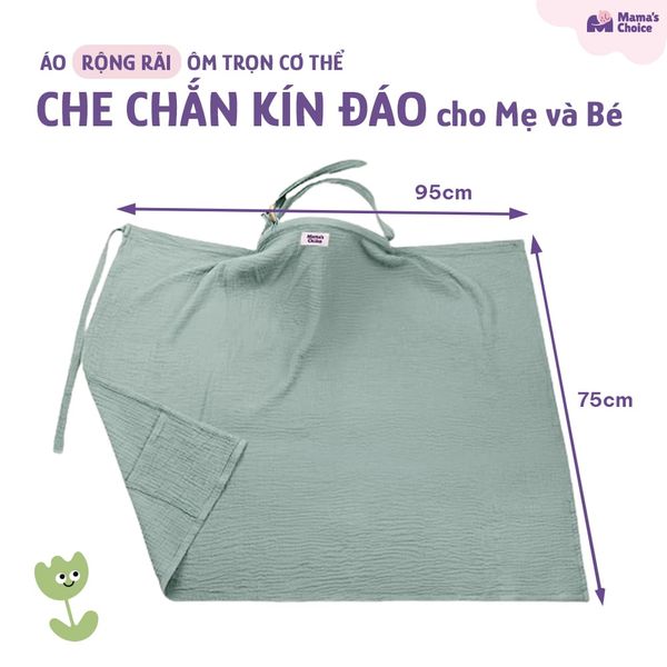 Kích thước khăn choàng cho bé bú Mama's Choice
