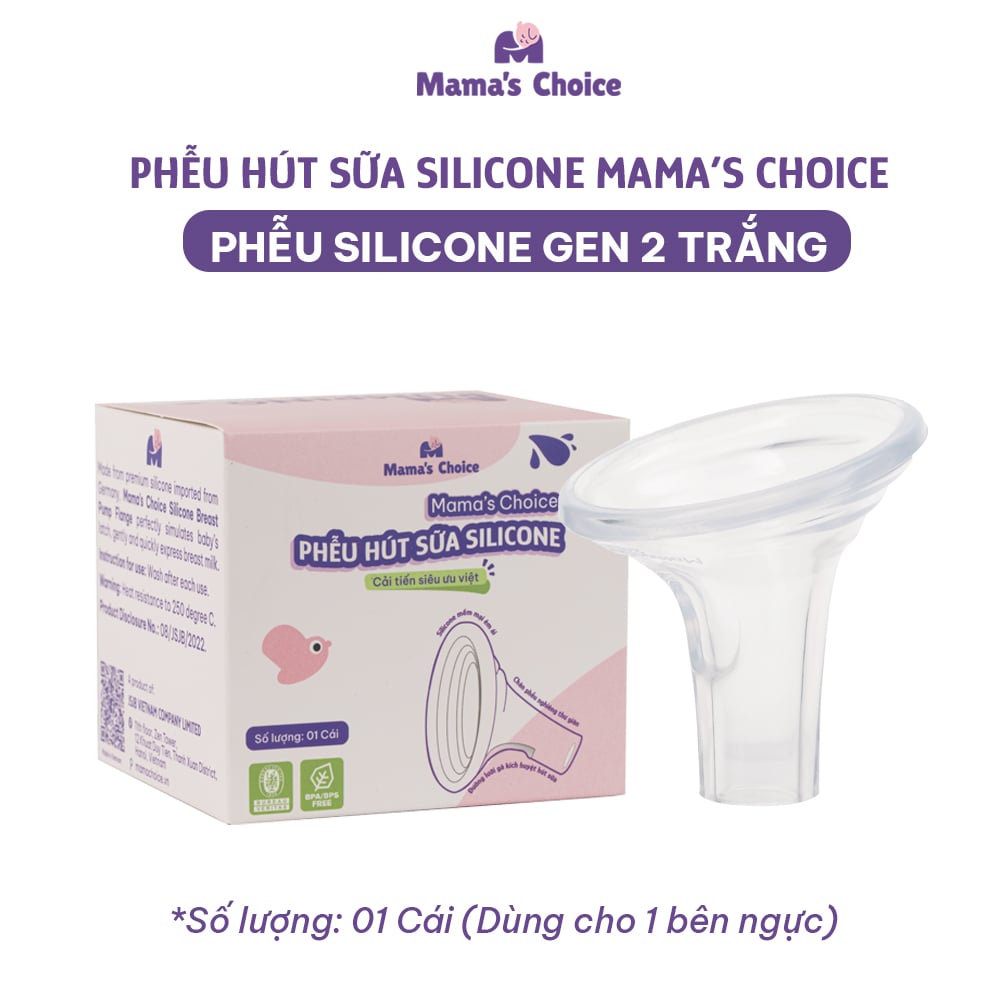 Phễu silicone gen 2 trắng