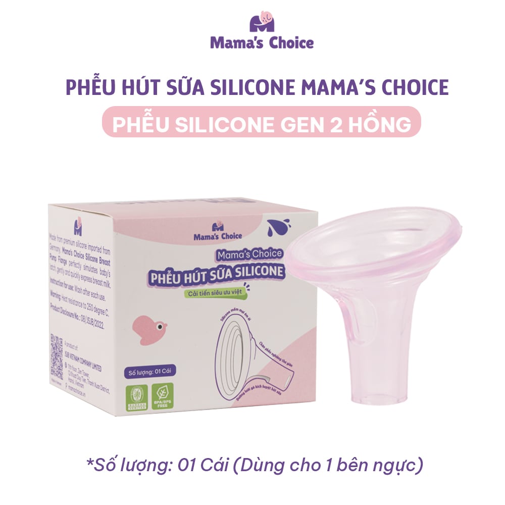 Phễu silicone gen 2 hồng