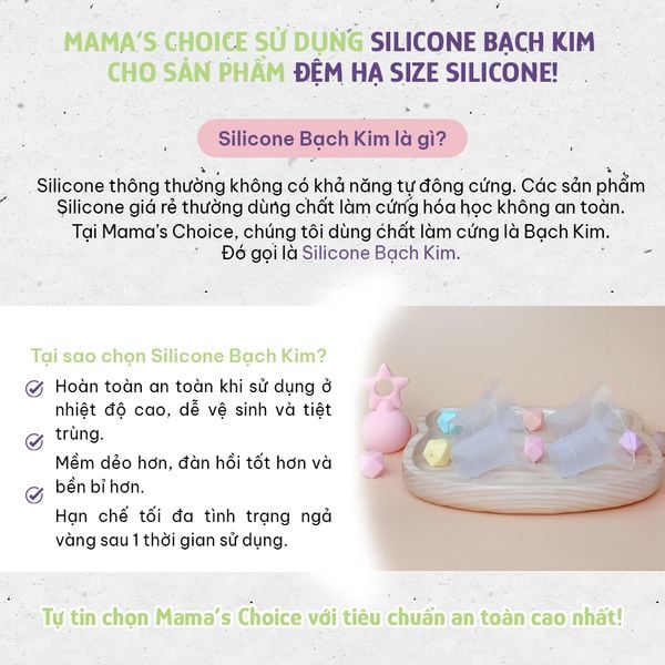 Trợ phễu hạ size làm từ chất liệu silicone bạch kim nhập khẩu từ Đức
