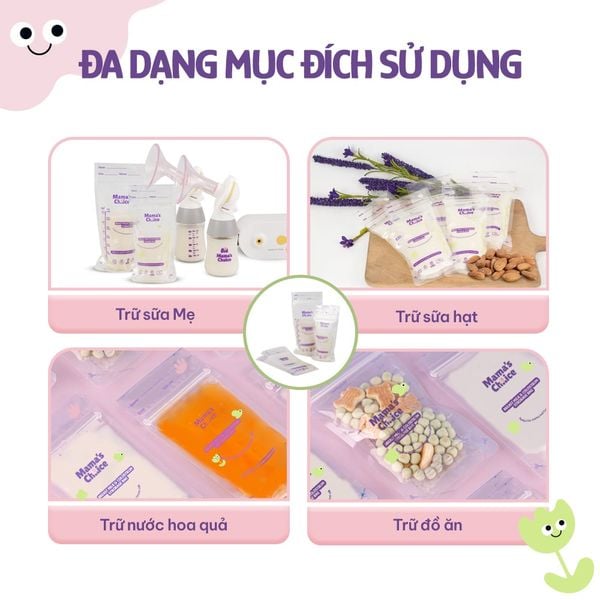 Túi trữ sữa đa dạng mục đích sử dụng