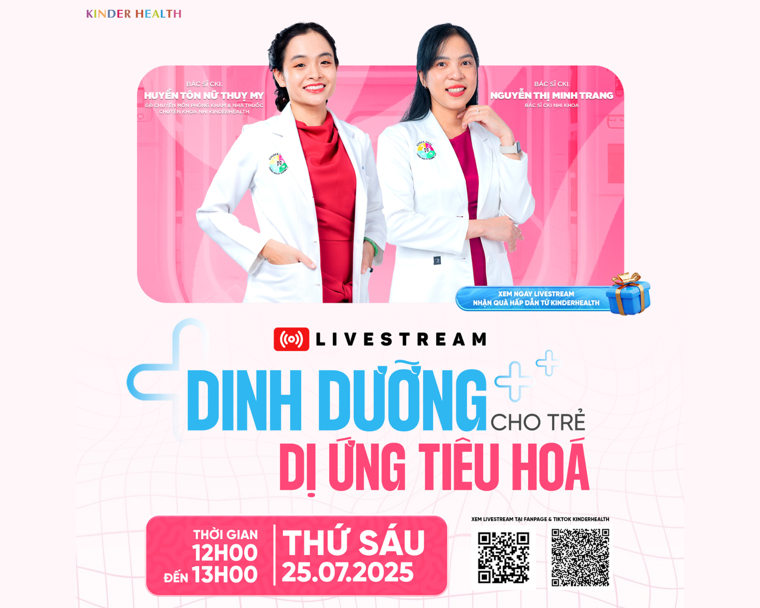 THÔNG BÁO LIVESTREAM: DINH DƯỠNG CHO TRẺ DỊ ỨNG TIÊU HÓA