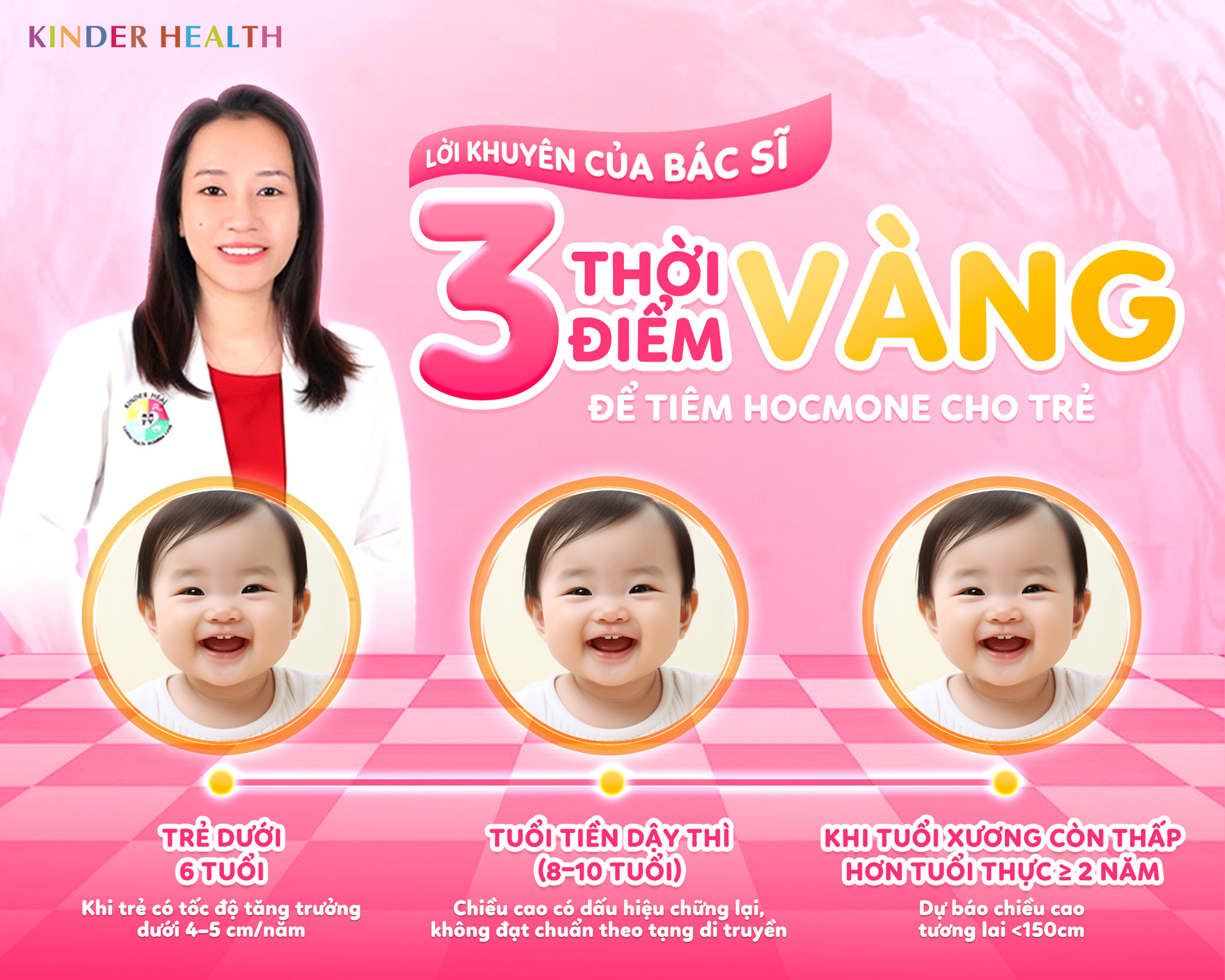 LỜI KHUYÊN CỦA BÁC SĨ: 3 THỜI ĐIỂM 