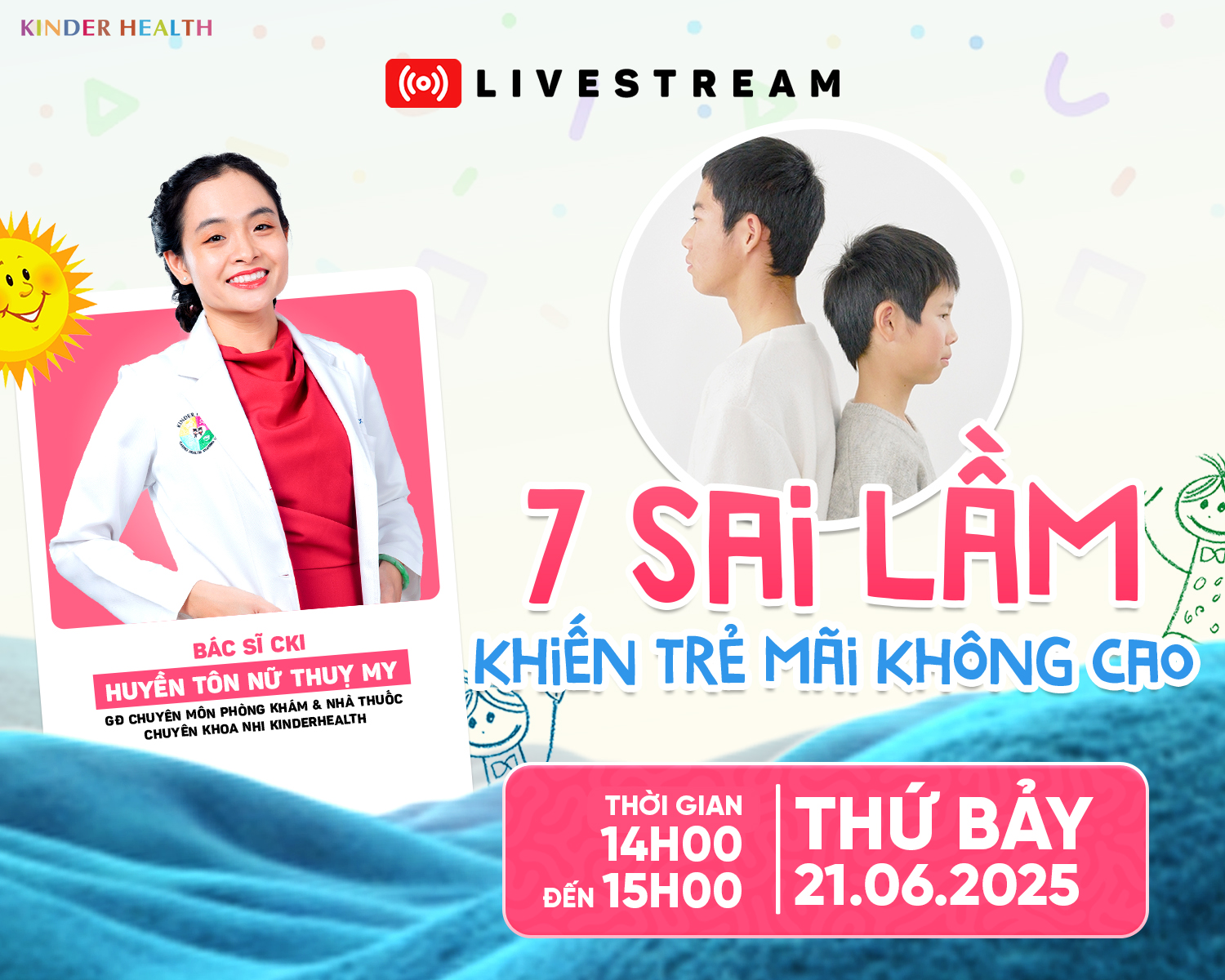 📣THÔNG BÁO LIVESTREAM: 7 SAI LẦM KHIẾN TRẺ MÃI KHÔNG CAO