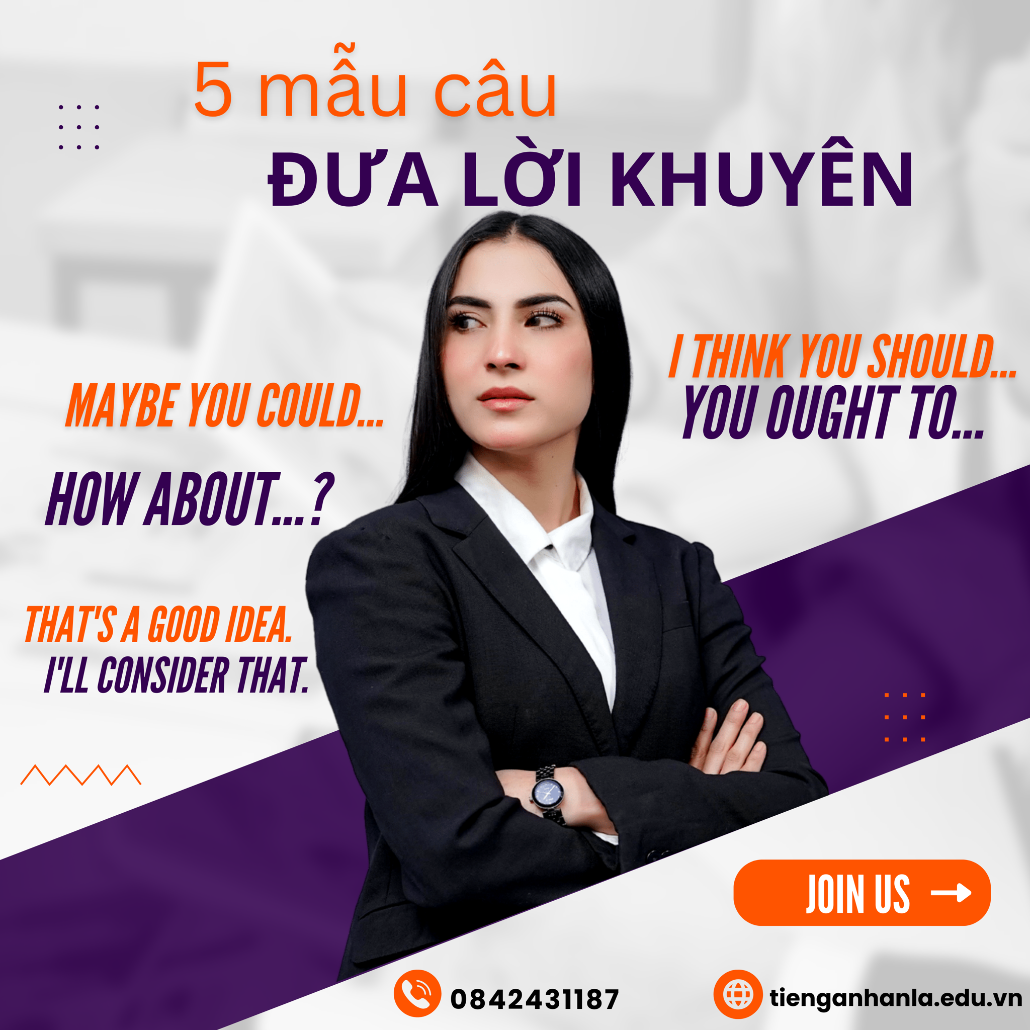 5 mẫu câu tiếng Anh: Hướng dẫn cách lịch sự đưa ra góp ý hoặc yêu cầu lời khuyên