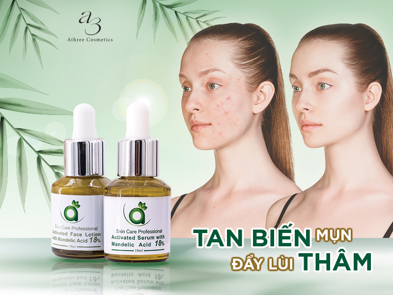 SERUM TRỊ MỤN CHIẾT XUẤT HẠNH NHÂN ACTIVATED FACE LOTION ACTIVATED SERUM