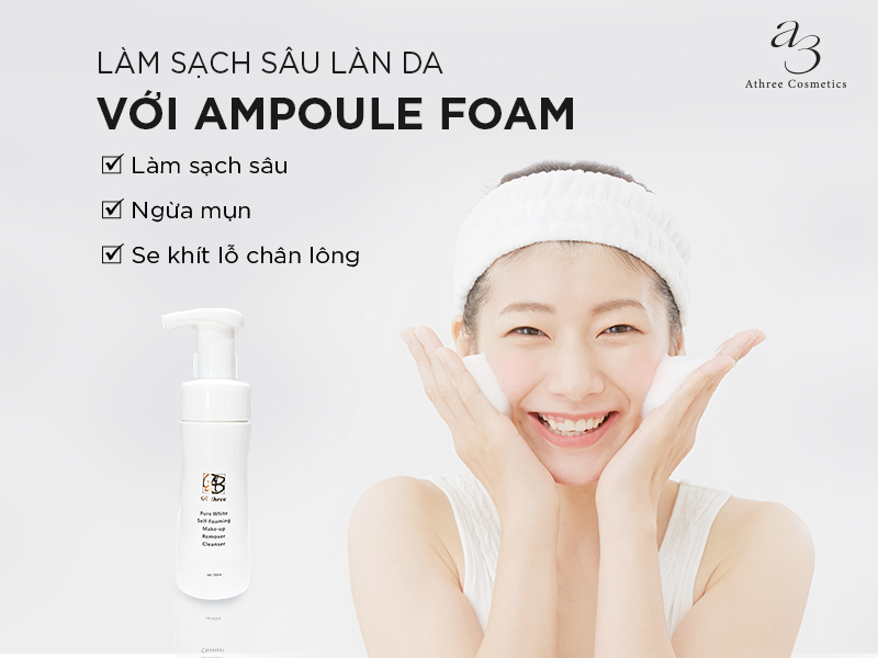 SỮA RỬA MẶT SẠCH SÂU PURE WHITE SELF – FOAMING MAKE-UP REMOVER CLEANSER