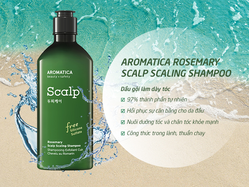 DẦU GỘI CHĂM SÓC DA ĐẦU ROSEMARY SCALP SCALING SHAMPOO