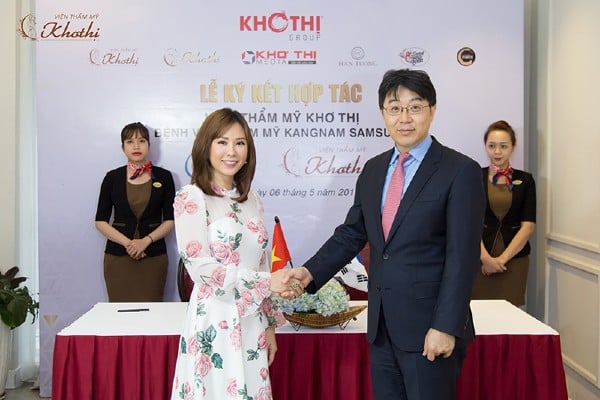 Khơ Thị hợp tác cùng Bệnh viện Thẩm mỹ Kangnam Samsung Hàn Quốc