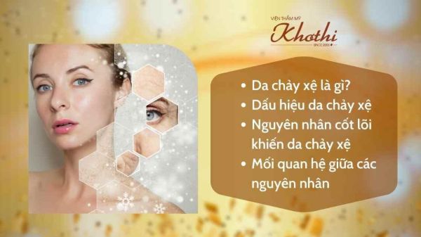 Da chảy xệ là gì? Dấu hiệu và 3 nguyên nhân cốt lõi khiến da chảy xệ