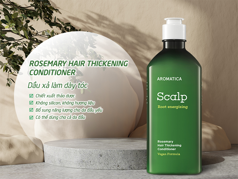 DẦU XẢ LÀM DÀY TÓC ROSEMARY HAIR THICKENING CONDITIONER