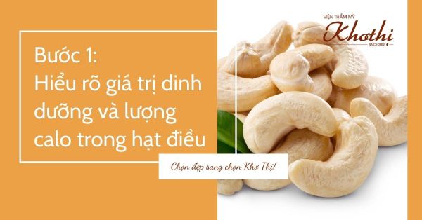 5 bước giảm cân bằng hạt điều hiệu quả