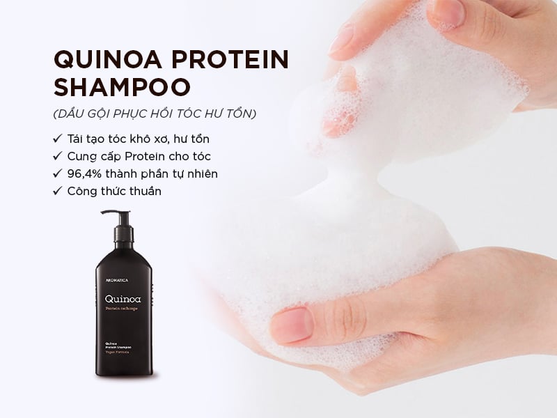 DẦU GỘI PHỤC HỒI TÓC HƯ TỔN QUINOA PROTEIN SHAMPOO
