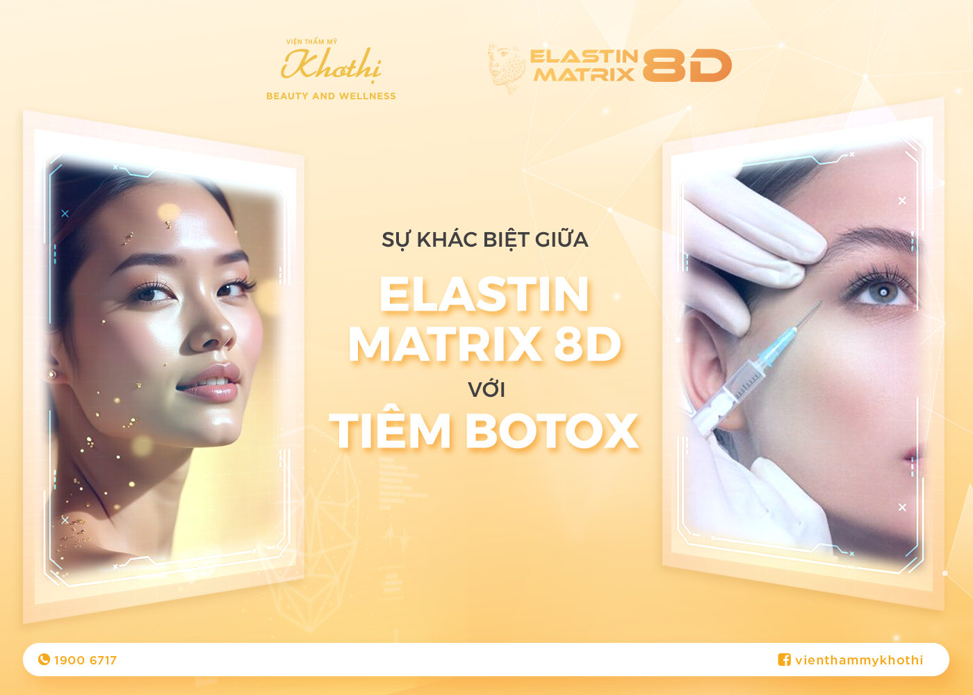 Phân Biệt Hiệu Quả Giữa Elastin Matrix 8D Và Tiêm Botox