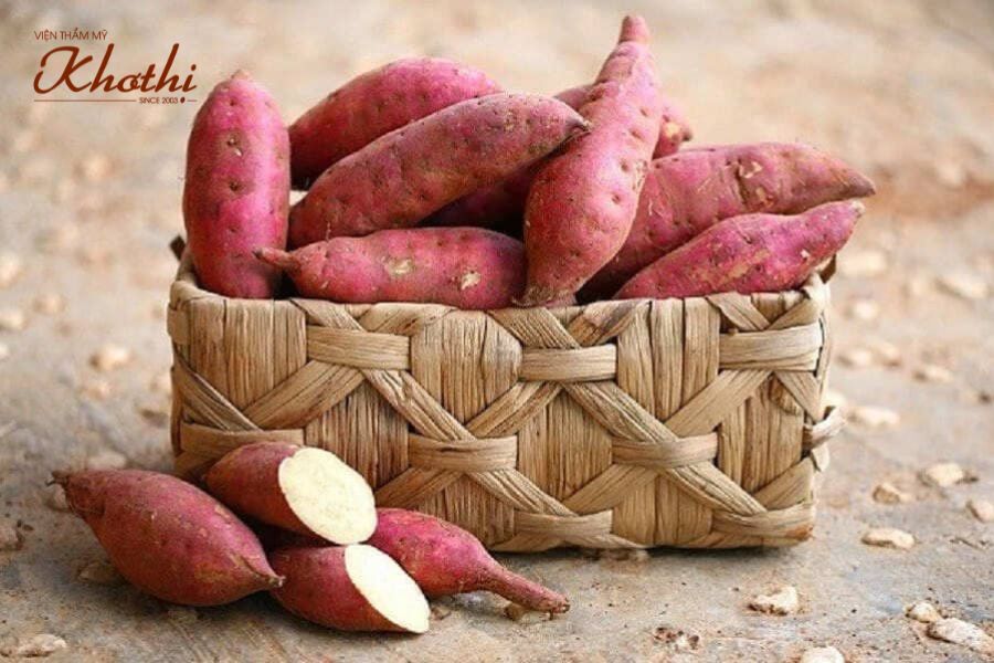ăn kiêng giảm cân bằng khoai lang