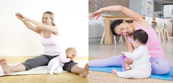 Luyện tập yoga tại nhà cùng bé