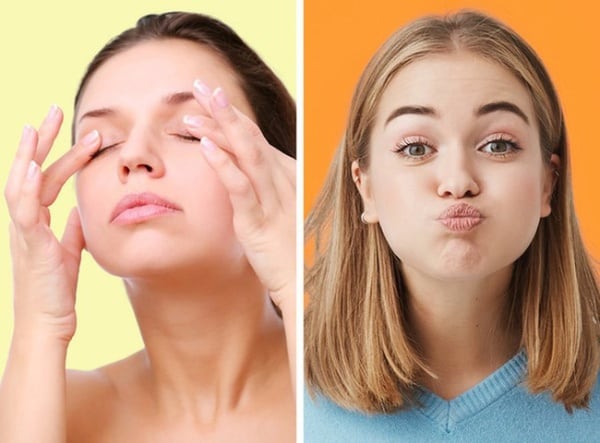 Thực hiện yoga face thường xuyên giúp nâng cơ mặt hiệu quả