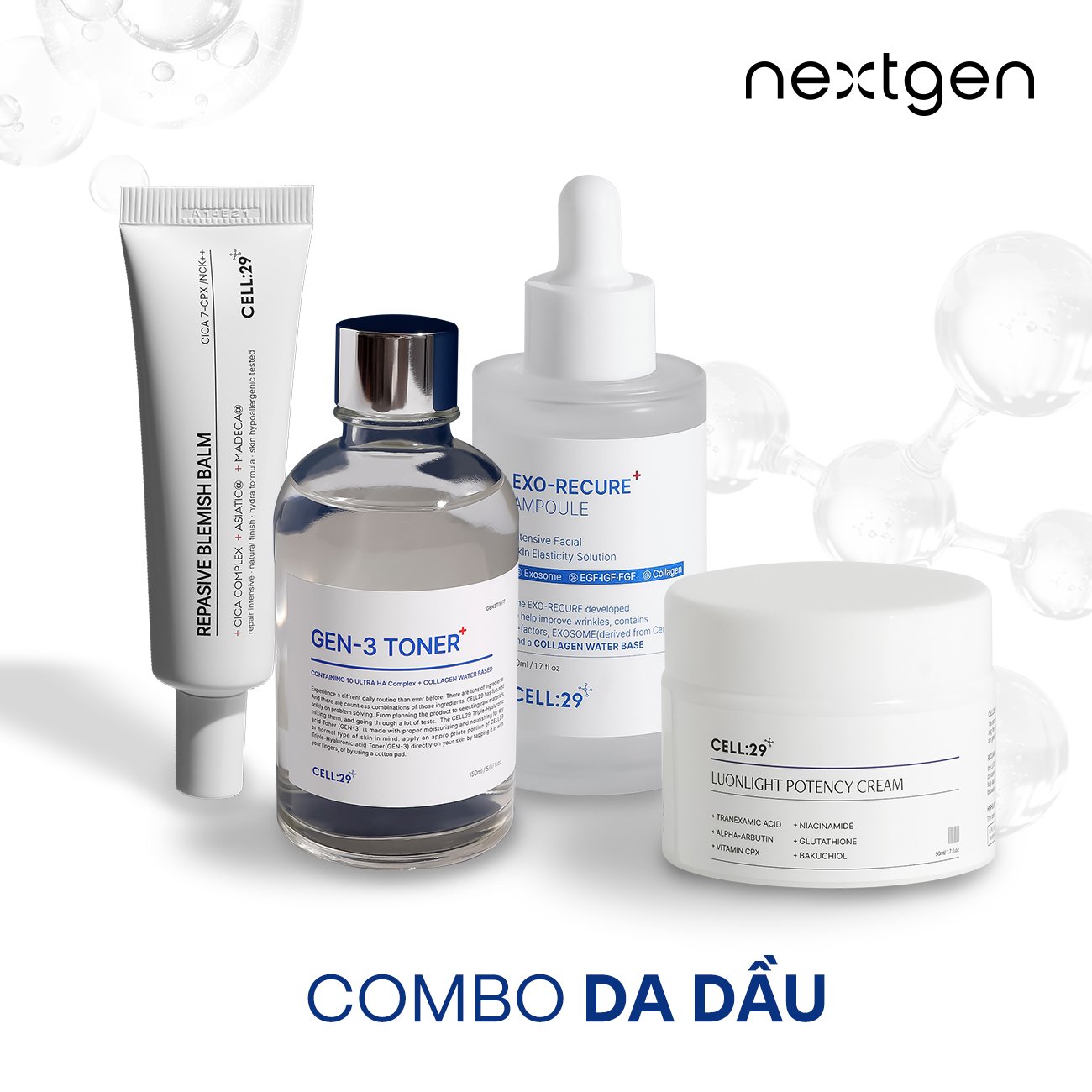 Combo CELL29 Da dầu