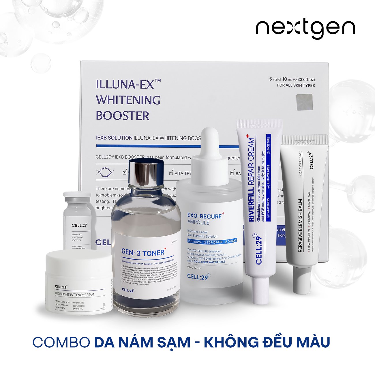 Combo sản phẩm cell29 cho da sạm, nám