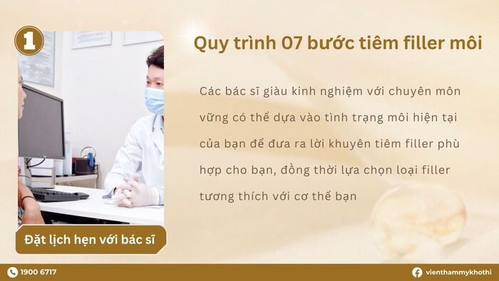 Nên lựa chọn tư vấn từ các bác sĩ có kinh nghiệm và chuyên môn vững về tiêm filler, đặc biệt là filler môi