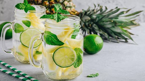 Detox dứa và chanh