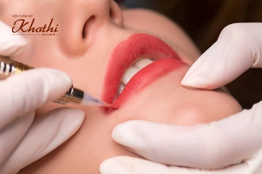 Dịch vụ phun xăm môi Khơ Thị
