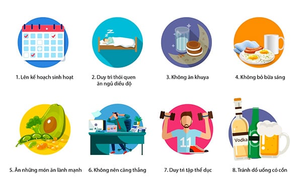 duy trì các thói quen sinh hoạt một cách đều đặn