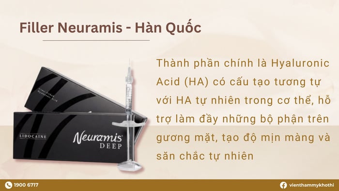 Filler Neuramis Hàn Quốc luôn được các chuyên gia thẩm mỹ khuyên dùng do đem lại hiệu quả cao, thành phần tự nhiên, an toàn