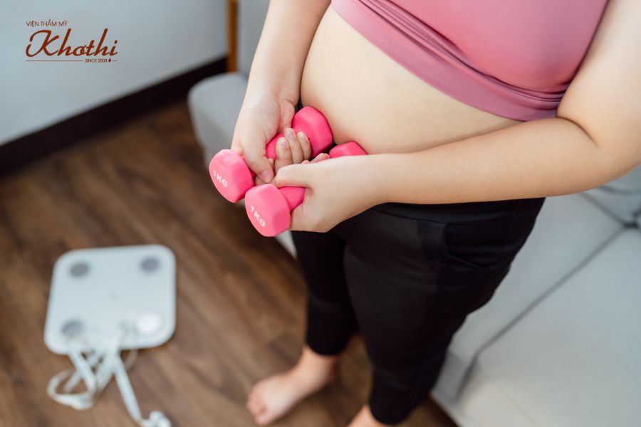 giảm cân an toàn sau sinh